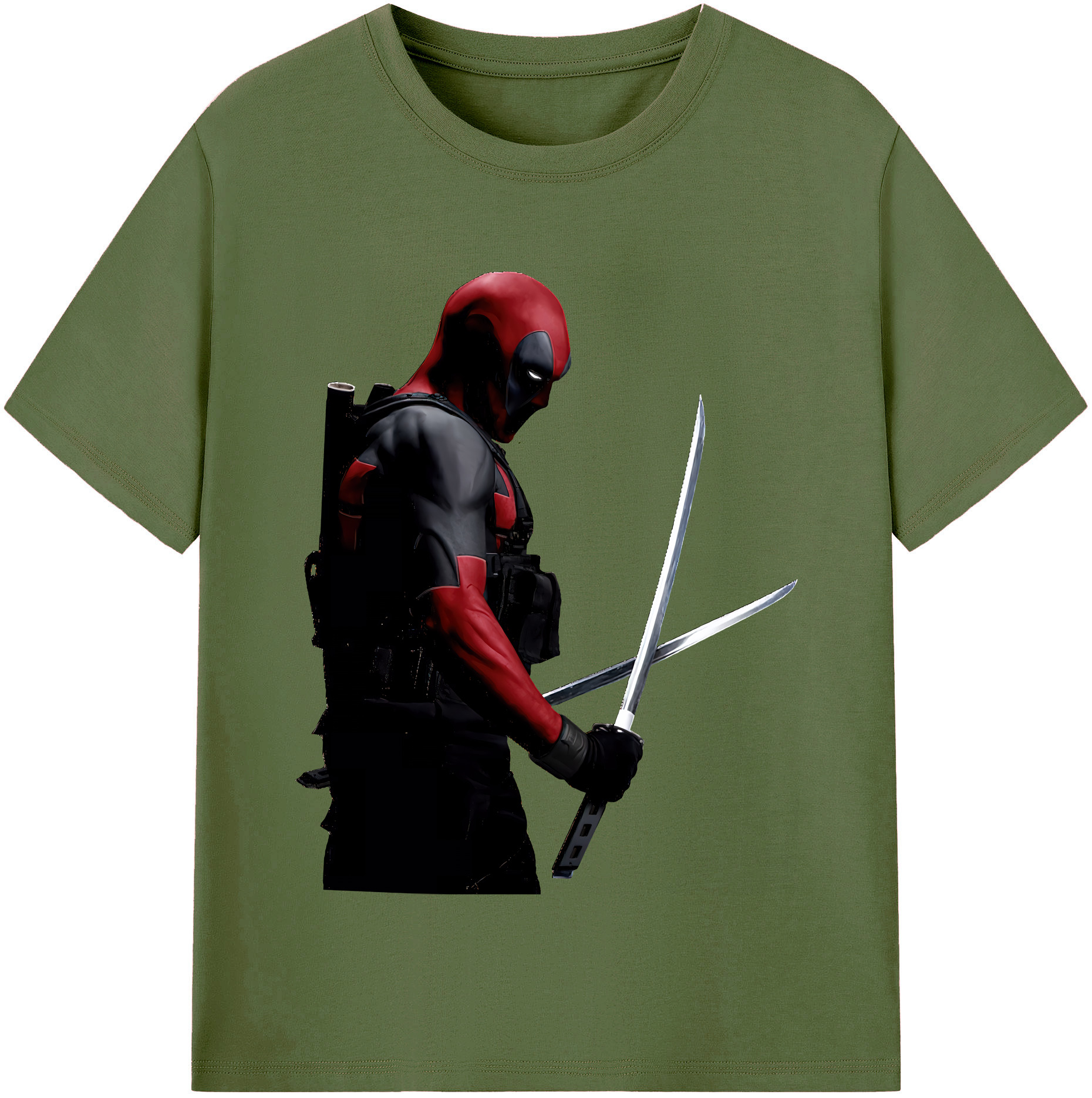 （画像用） Deadpool デッドプール 綿100％半袖Tシャツ（フロントプリント）